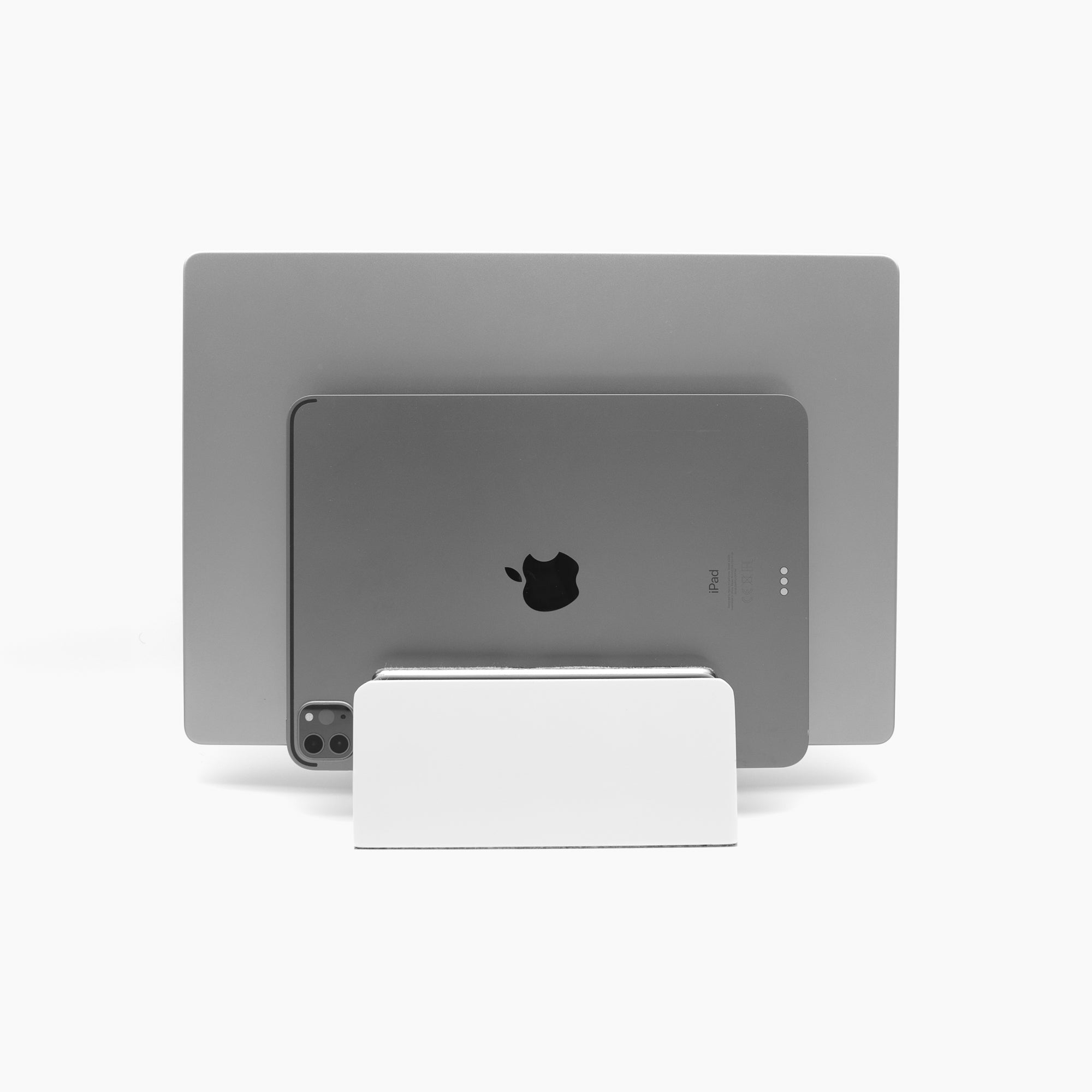 Vertical Laptop Stand | Matte White